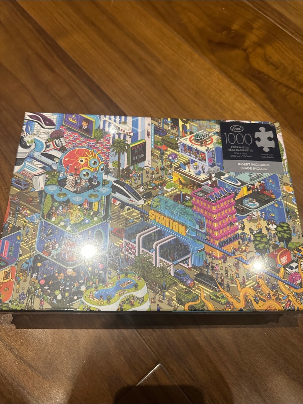 Fred Multicolor City Scene 1000-Piece Puzzle